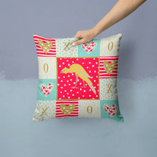 Load image into Gallery viewer, Belgian Hunchback Canary Love Throw Pillow - 14x14 Decorative Pillow – Art for Your Home &amp; Patio CK5500PW1414