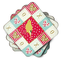 Load image into Gallery viewer, Border Canary Love Coasters - Set of 4 Lightweight Foam, Absorbent Drink Coasters  CK5501FC