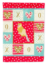 Load image into Gallery viewer, French Curly Canary Love Flag Canvas House Size CK5502CHF