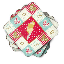 Load image into Gallery viewer, French Curly Canary Love Coasters - Set of 4 Lightweight Foam, Absorbent Drink Coasters  CK5502FC