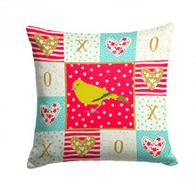 Load image into Gallery viewer, London Canary Love Throw Pillow - 14x14 Decorative Pillow – Art for Your Home &amp; Patio CK5505PW1414