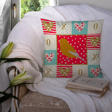 Load image into Gallery viewer, Norwich Canary Love Throw Pillow - 14x14 Decorative Pillow – Art for Your Home &amp; Patio CK5506PW1414