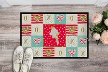 Load image into Gallery viewer, Parisian Trumpeter Canary Love Doormat - 24x36 Decorative Floor Mat – Indoor/Outdoor Rug with Artistic Flair CK5507JMAT