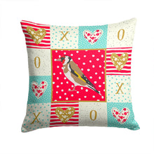 Load image into Gallery viewer, Goldfinch Love Throw Pillow - 14x14 Decorative Pillow – Art for Your Home &amp; Patio CK5512PW1414