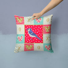 Load image into Gallery viewer, Jay Bird Love Throw Pillow - 14x14 Decorative Pillow – Art for Your Home &amp; Patio CK5513PW1414