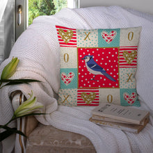 Load image into Gallery viewer, Jay Bird Love Throw Pillow - 14x14 Decorative Pillow – Art for Your Home &amp; Patio CK5513PW1414