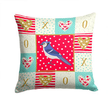 Load image into Gallery viewer, Jay Bird Love Throw Pillow - 14x14 Decorative Pillow – Art for Your Home &amp; Patio CK5513PW1414