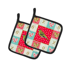 Load image into Gallery viewer, Siskin Love Pot Holders - Set of 2 - Heat-Resistant Kitchen Essentials CK5514PTHD