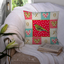 Load image into Gallery viewer, Siskin Love Throw Pillow - 14x14 Decorative Pillow – Art for Your Home &amp; Patio CK5514PW1414