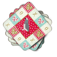 Load image into Gallery viewer, African Grey Parrot Love Coasters - Set of 4 Lightweight Foam, Absorbent Drink Coasters  CK5518FC