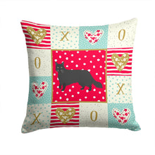 Load image into Gallery viewer, Black Chantilly Tiffany Cat Love Throw Pillow - 14x14 Decorative Pillow – Art for Your Home &amp; Patio CK5575PW1414