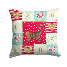 Load image into Gallery viewer, Foldex Exotic Fold #2 Cat Love Throw Pillow - 14x14 Decorative Pillow – Art for Your Home &amp; Patio CK5619PW1414