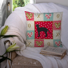 Load image into Gallery viewer, Black German Rex Cat Love Throw Pillow - 14x14 Decorative Pillow – Art for Your Home &amp; Patio CK5620PW1414