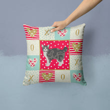Load image into Gallery viewer, Manx #1 Cat Love Throw Pillow - 14x14 Decorative Pillow – Art for Your Home &amp; Patio CK5646PW1414