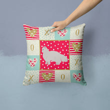 Load image into Gallery viewer, White Persian Traditional Cat Love Throw Pillow - 14x14 Decorative Pillow – Art for Your Home &amp; Patio CK5675PW1414