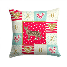 Load image into Gallery viewer, Sokoke Cat Love Throw Pillow - 14x14 Decorative Pillow – Art for Your Home &amp; Patio CK5714PW1414