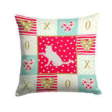 Load image into Gallery viewer, Khao Manee Cat Love Throw Pillow - 14x14 Decorative Pillow – Art for Your Home &amp; Patio CK5766PW1414