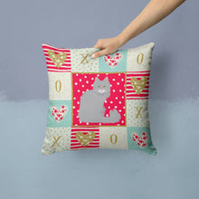 Load image into Gallery viewer, Norwegian Forest Cat Love Throw Pillow - 14x14 Decorative Pillow – Art for Your Home &amp; Patio CK5772PW1414