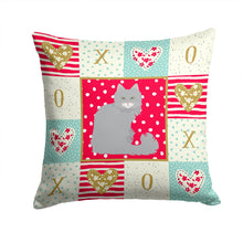 Load image into Gallery viewer, Norwegian Forest Cat Love Throw Pillow - 14x14 Decorative Pillow – Art for Your Home &amp; Patio CK5772PW1414