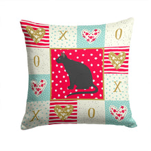 Load image into Gallery viewer, Ojos Azules Cat Love Throw Pillow - 14x14 Decorative Pillow – Art for Your Home &amp; Patio CK5775PW1414