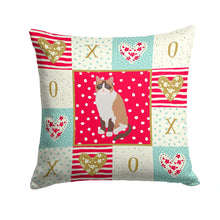 Load image into Gallery viewer, Snowshoe Cat Love Throw Pillow - 14x14 Decorative Pillow – Art for Your Home &amp; Patio CK5791PW1414