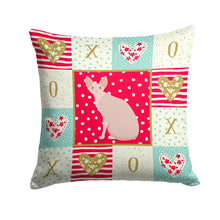 Load image into Gallery viewer, Sphynx #2 Cat Love Throw Pillow - 14x14 Decorative Pillow – Art for Your Home &amp; Patio CK5795PW1414