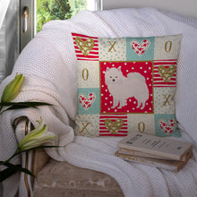 Load image into Gallery viewer, American Eskimo Love Throw Pillow - 14x14 Decorative Pillow – Art for Your Home &amp; Patio CK5808PW1414