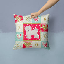 Load image into Gallery viewer, Bichon Fris? #2 Love Throw Pillow - 14x14 Decorative Pillow – Art for Your Home &amp; Patio CK5814PW1414
