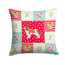 Load image into Gallery viewer, Blenheim Cavalier Spaniel Love Throw Pillow - 14x14 Decorative Pillow – Art for Your Home &amp; Patio CK5818PW1414