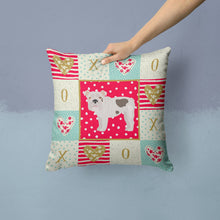 Load image into Gallery viewer, English Bulldog #2 Love Throw Pillow - 14x14 Decorative Pillow – Art for Your Home &amp; Patio CK5831PW1414