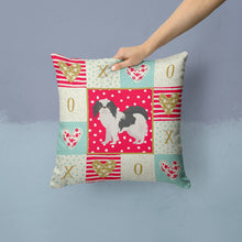Load image into Gallery viewer, Japanese Chin #2 Love Throw Pillow - 14x14 Decorative Pillow – Art for Your Home &amp; Patio CK5849PW1414