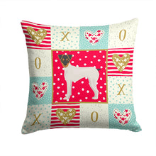 Load image into Gallery viewer, Japanese Terrier Love Throw Pillow - 14x14 Decorative Pillow – Art for Your Home &amp; Patio CK5851PW1414