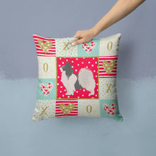 Load image into Gallery viewer, Papillon #2 Love Throw Pillow - 14x14 Decorative Pillow – Art for Your Home &amp; Patio CK5872PW1414