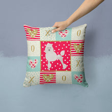 Load image into Gallery viewer, Poodle Love Throw Pillow - 14x14 Decorative Pillow – Art for Your Home &amp; Patio CK5880PW1414