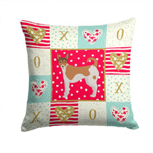 Load image into Gallery viewer, Tenterfield Terrier Love Throw Pillow - 14x14 Decorative Pillow – Art for Your Home &amp; Patio CK5896PW1414