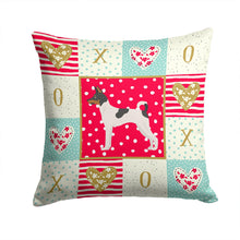 Load image into Gallery viewer, Toy Fox Terrier Love Throw Pillow - 14x14 Decorative Pillow – Art for Your Home &amp; Patio CK5899PW1414