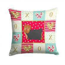 Load image into Gallery viewer, Yorkshire Terrier #2 Love Throw Pillow - 14x14 Decorative Pillow – Art for Your Home &amp; Patio CK5901PW1414