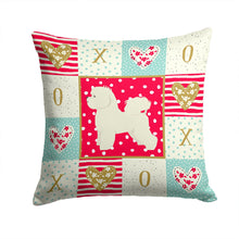 Load image into Gallery viewer, Bichon Frise Love Throw Pillow - 14x14 Decorative Pillow – Art for Your Home &amp; Patio CK5911PW1414