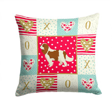 Load image into Gallery viewer, Cavalier Spaniel Love Throw Pillow - 14x14 Decorative Pillow – Art for Your Home &amp; Patio CK5919PW1414