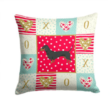 Load image into Gallery viewer, Dachshund Love Throw Pillow - 14x14 Decorative Pillow – Art for Your Home &amp; Patio CK5923PW1414