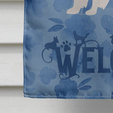 Load image into Gallery viewer, American Eskimo Welcome Flag Canvas House Size CK5964CHF
