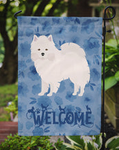 Load image into Gallery viewer, American Eskimo Welcome Garden Flag - Outdoor Decorative Yard Flag CK5964GF