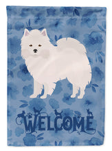 Load image into Gallery viewer, American Eskimo Welcome Garden Flag - Outdoor Decorative Yard Flag CK5964GF
