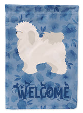 Load image into Gallery viewer, Bolognese Welcome Flag Canvas House Size CK5971CHF