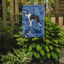 Load image into Gallery viewer, Boston Terrier Welcome Garden Flag - Outdoor Decorative Yard Flag CK5972GF