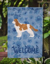 Load image into Gallery viewer, Blenheim Cavalier Spaniel Welcome Garden Flag - Outdoor Decorative Yard Flag CK5974GF