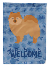 Load image into Gallery viewer, German Spitz #2 Welcome Flag Canvas House Size CK5994CHF