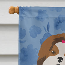 Load image into Gallery viewer, Imperial Shih Tzu Puppy Cut Welcome Flag Canvas House Size CK6000CHF