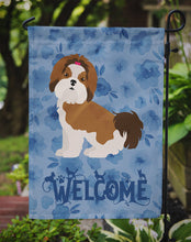 Load image into Gallery viewer, Imperial Shih Tzu Puppy Cut Welcome Garden Flag - Outdoor Decorative Yard Flag CK6000GF