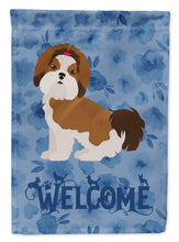 Load image into Gallery viewer, Imperial Shih Tzu Puppy Cut Welcome Garden Flag - Outdoor Decorative Yard Flag CK6000GF